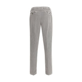 Germano Gray Cotton Casual Pants